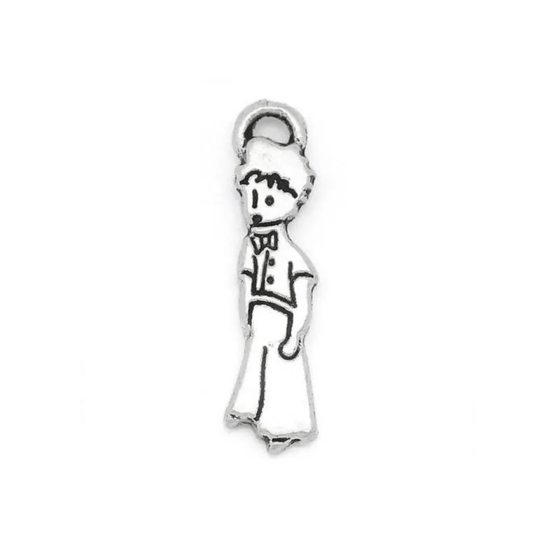 10 Pcs Tibetan Silver BOY 22mm x 6mm Charms Pendants, Lead & Nickel Free Metal Charms Pendants Beads