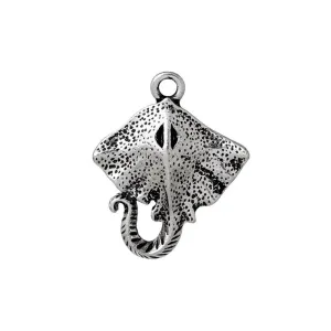 10 Pcs Tibetan Silver MANTA RAY FISH 27mm x 22mm Charms Pendants, Lead & Nickel Free Metal Charms Pendants Beads