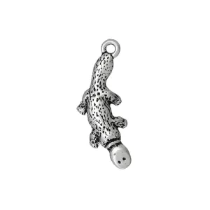 10 Pcs Tibetan Silver PLATYPUS 25mm x 10mm Charms Pendants, Lead & Nickel Free Metal Charms Pendants Beads