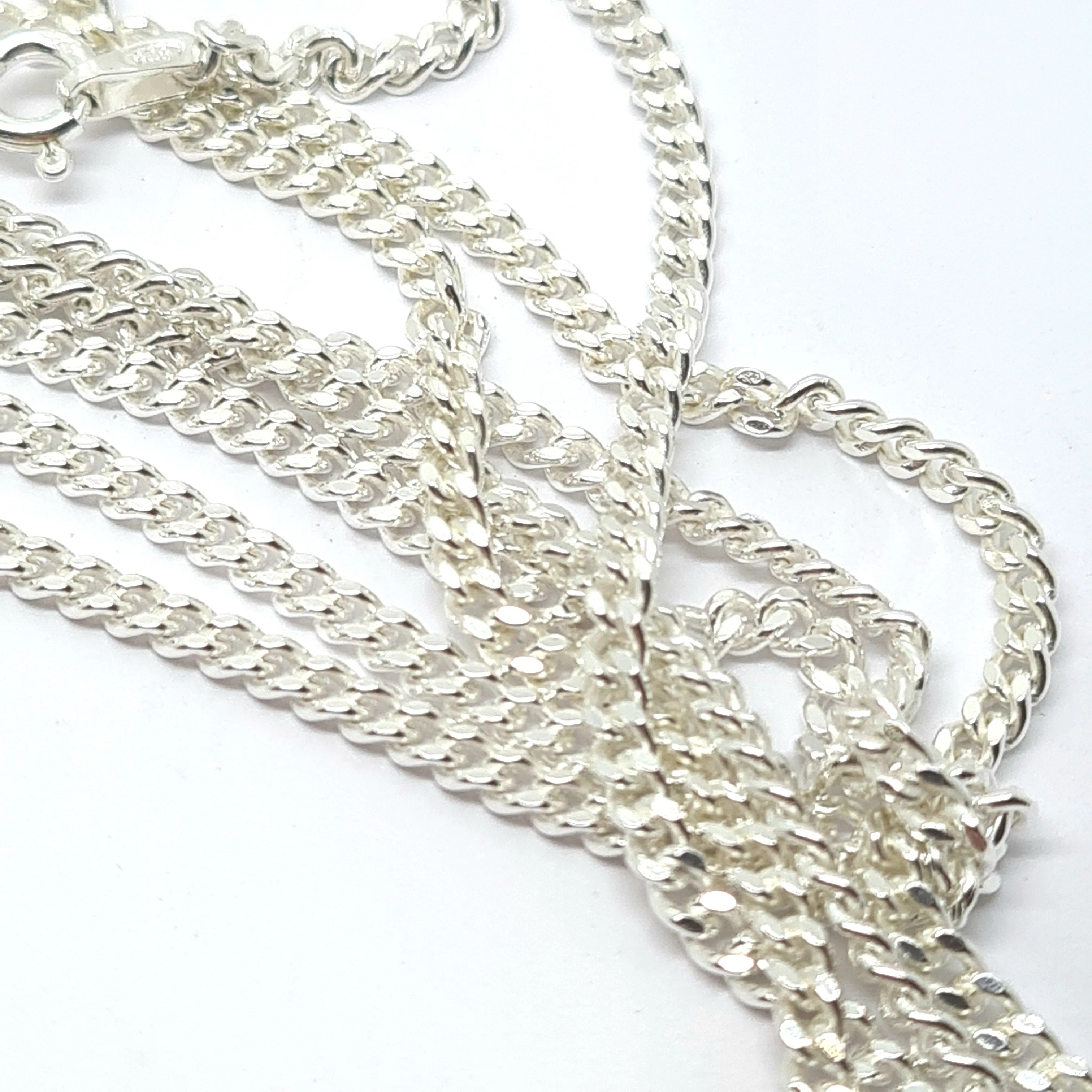 22"/56cm Diamond cut curb link chain 36670