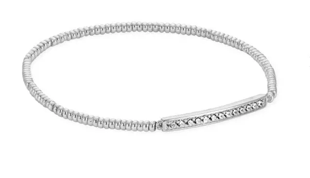 Addison Rhodium Plated Stretch Bracelet in by Kendra Scott