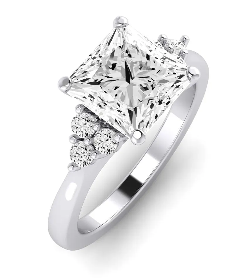 Alyssa - GIA Natural Princess Diamond Engagement Ring