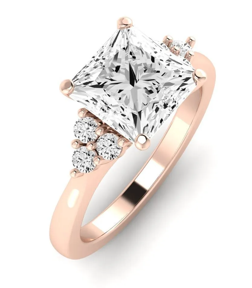 Alyssa - GIA Natural Princess Diamond Engagement Ring