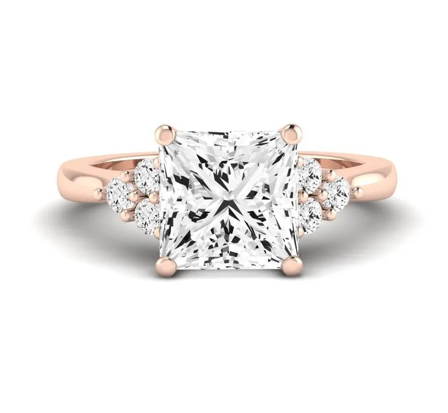 Alyssa - GIA Natural Princess Diamond Engagement Ring