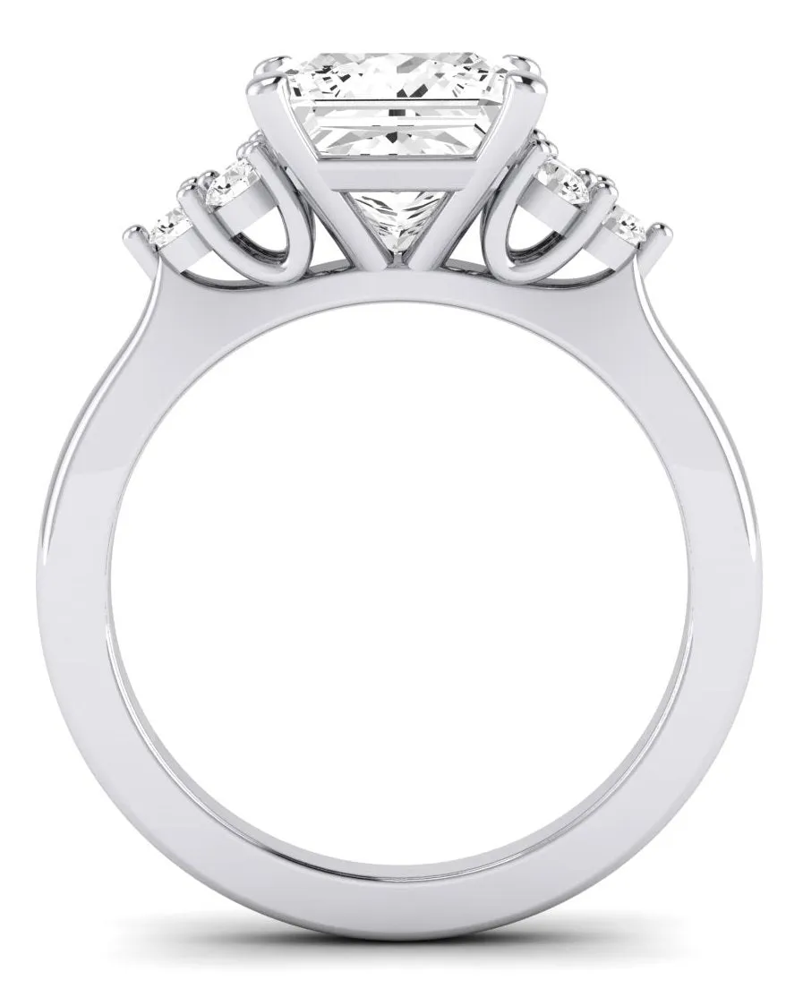 Alyssa - GIA Natural Princess Diamond Engagement Ring