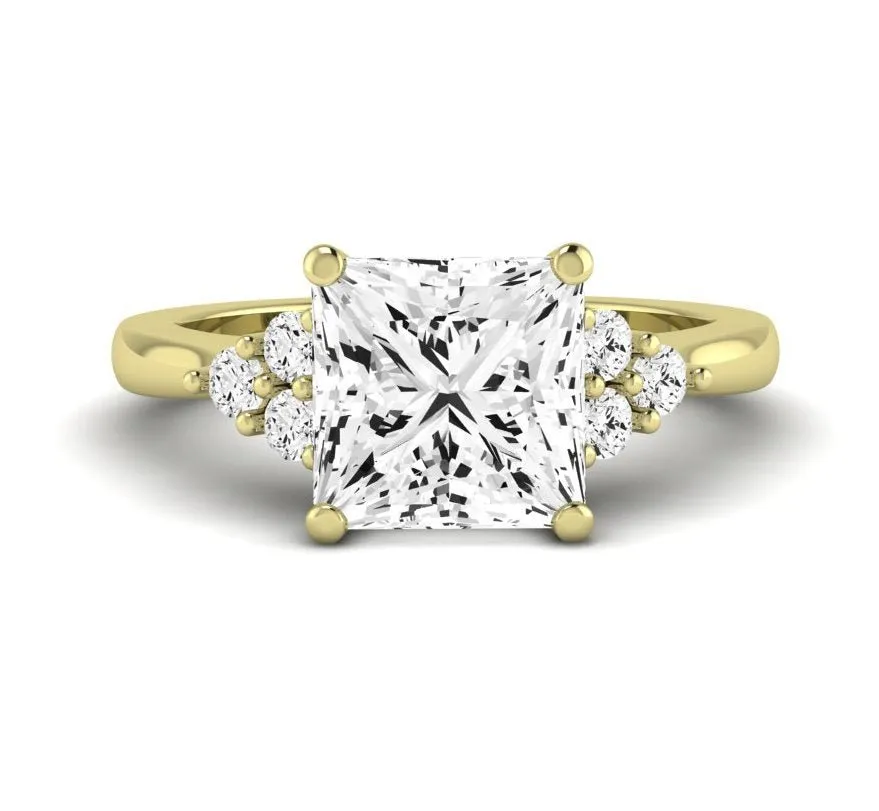 Alyssa - GIA Natural Princess Diamond Engagement Ring