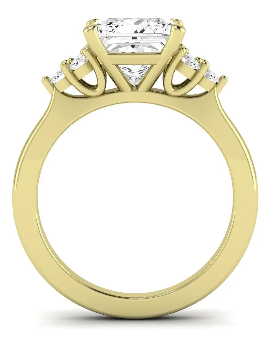 Alyssa - GIA Natural Princess Diamond Engagement Ring