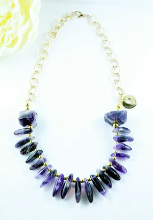 Amethyst Collar Necklace