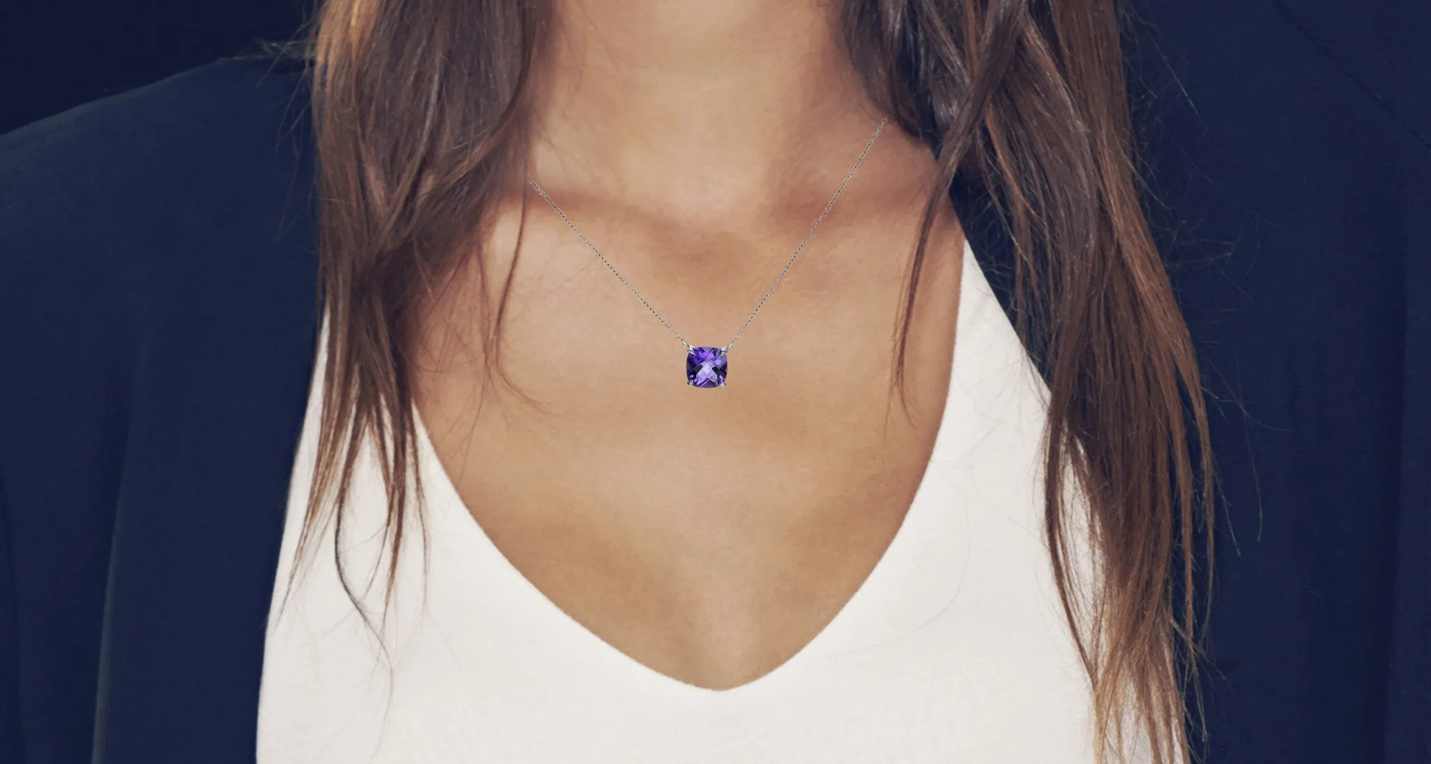 Amethyst Pendant Necklace