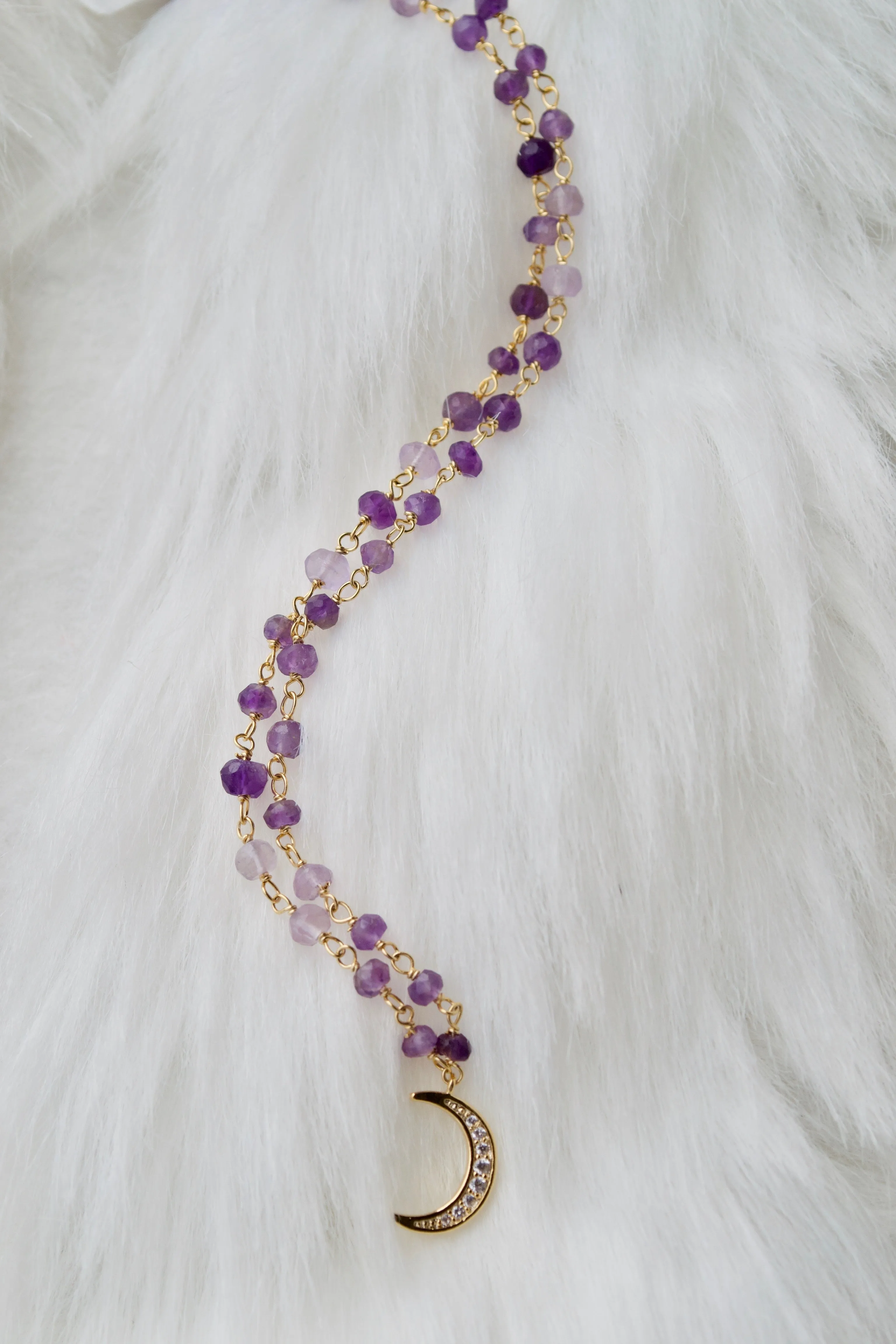 Amethyst Vermeil Moon