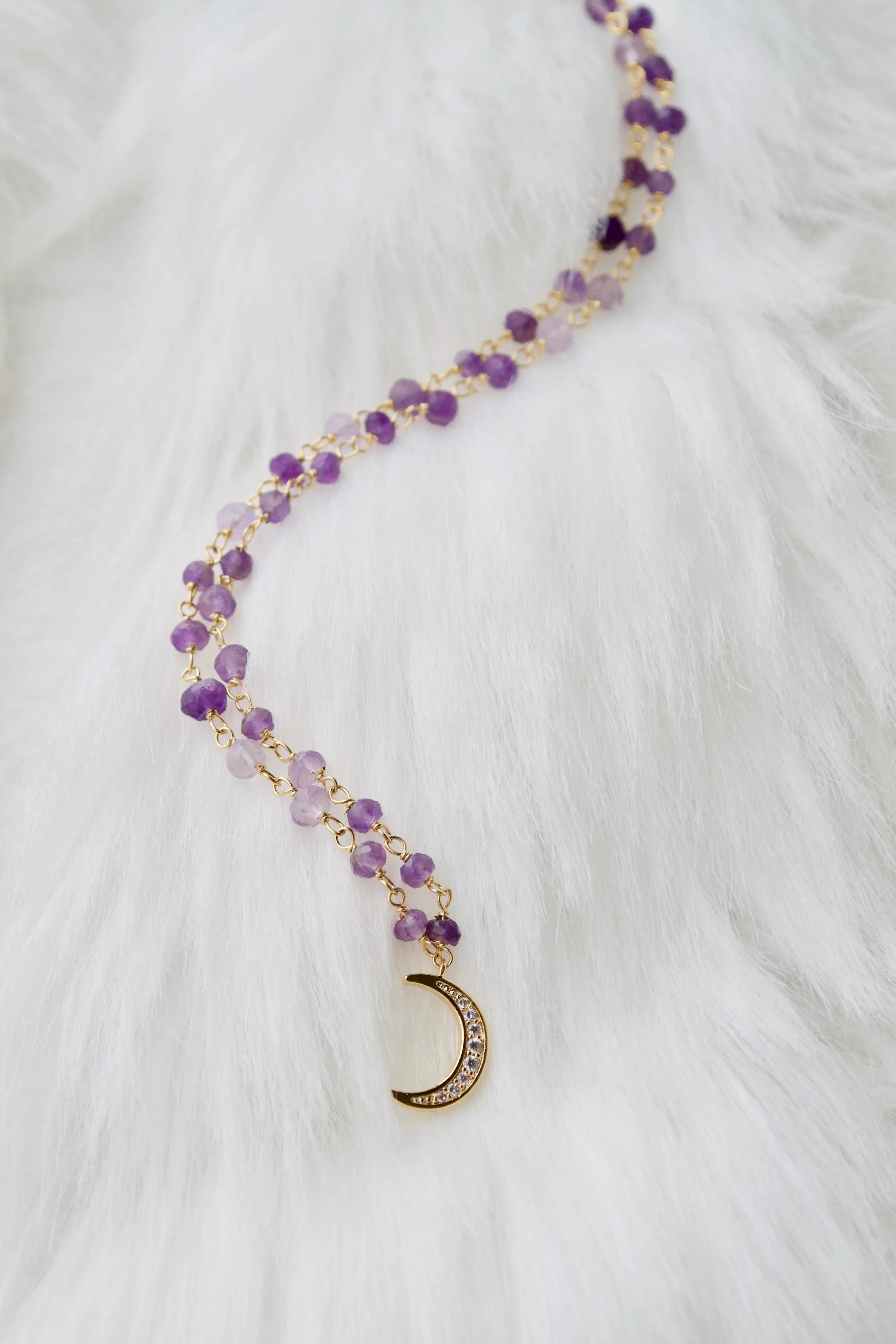 Amethyst Vermeil Moon