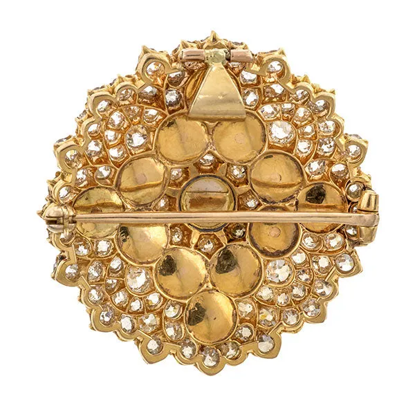 Antique Pearl & Diamond Brooch