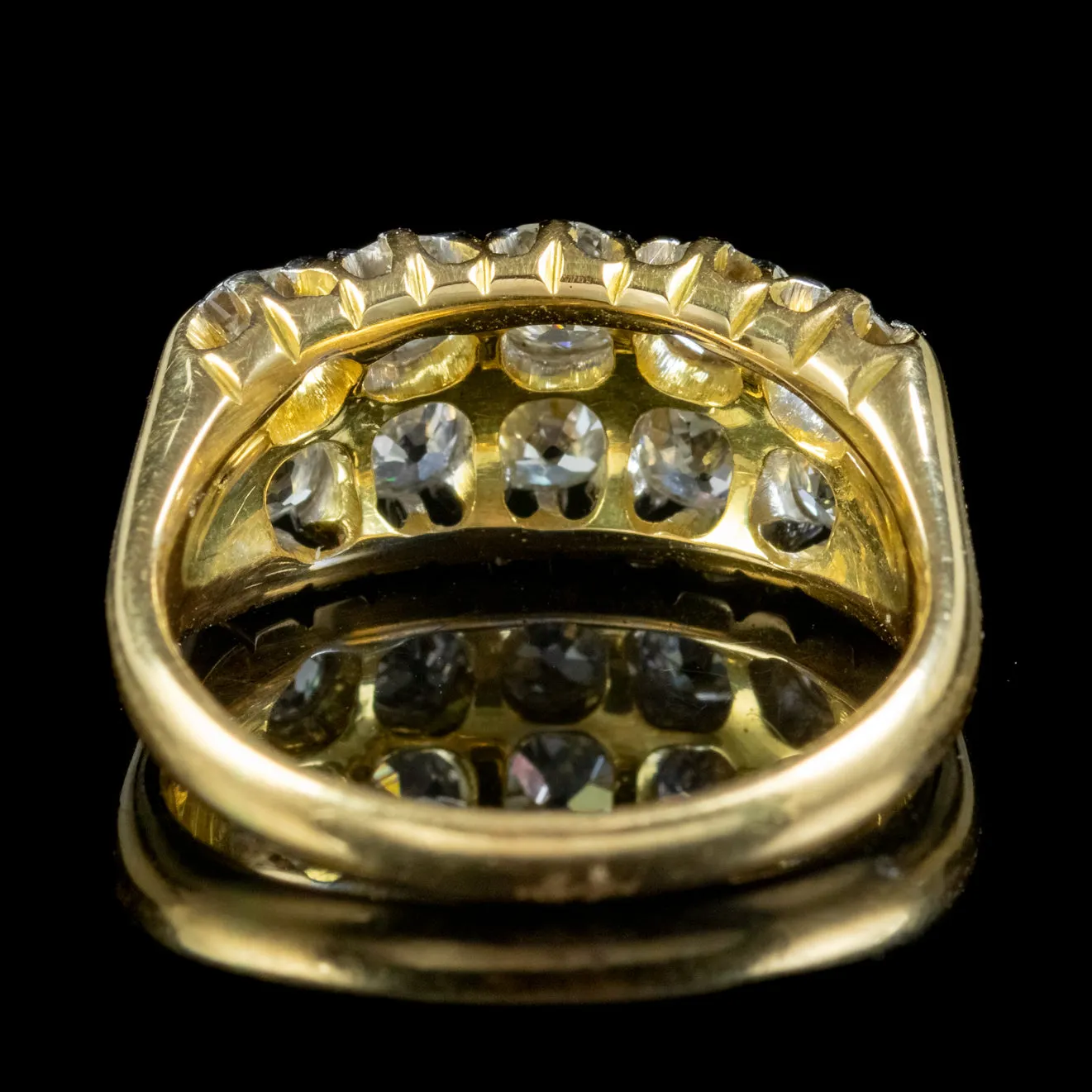 Antique Victorian Old Cut Diamond Cluster Ring 2.10ct Diamond Circa 1900