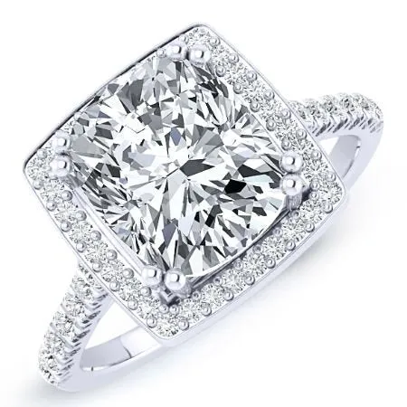 Aster - Cushion Moissanite Engagement Ring