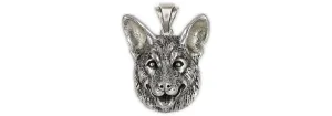 Australian Cattle Dog Pendant Sterling Silver Handmade Australian Cattle Dog Jewelry  CTD1-P