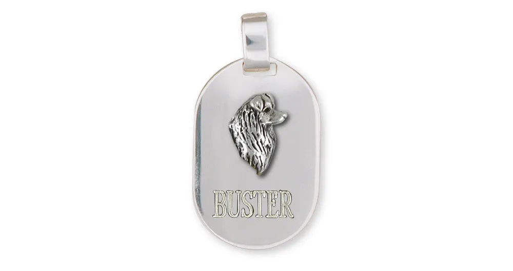 Australian Shepherd Pendant Jewelry Sterling Silver Handmade Dog Pendant AU17-DT