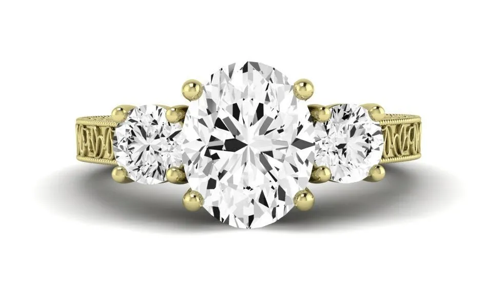 Belladonna - Oval Lab Diamond Engagement Ring (IGI Certified)