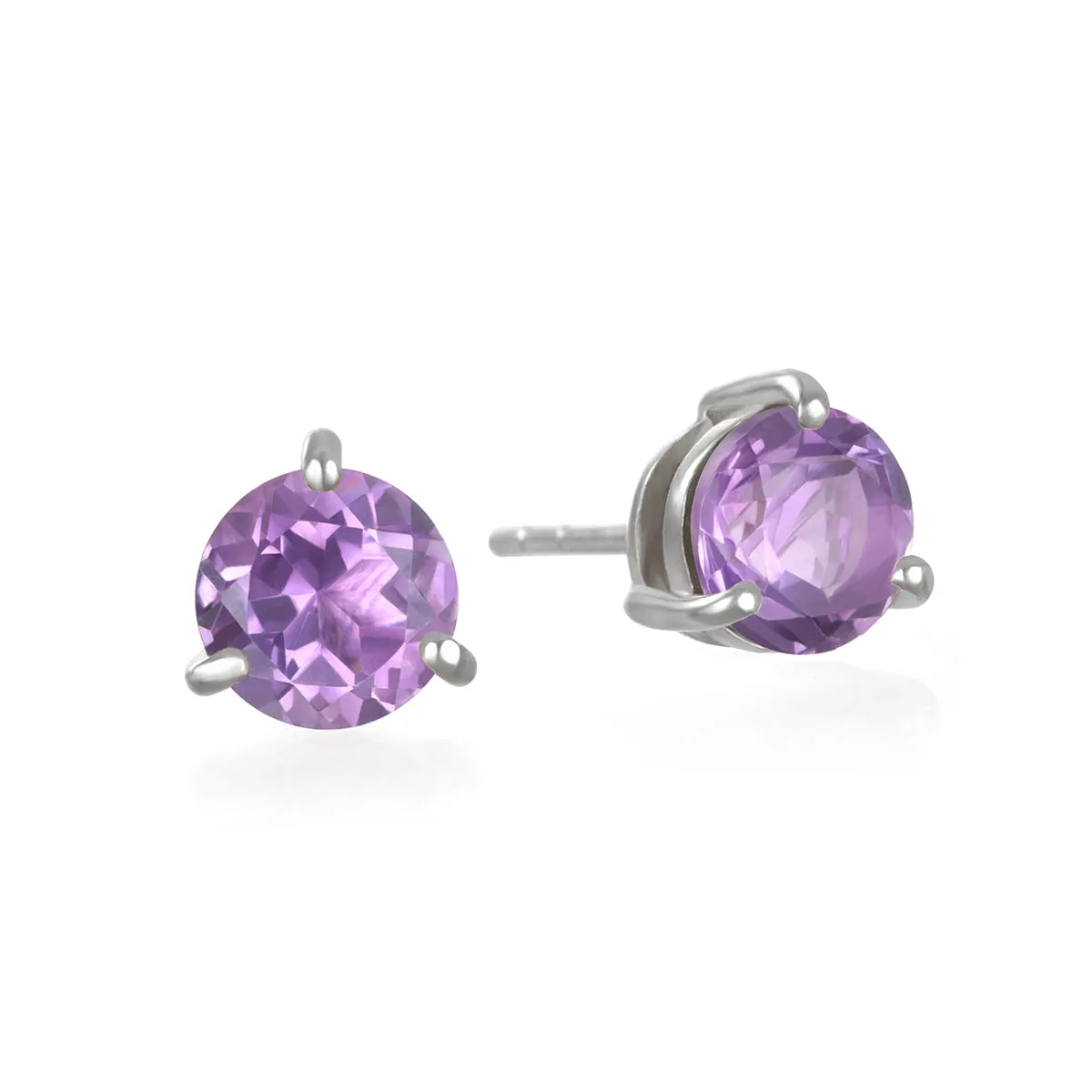 Birthstone Earring-February Amethyst