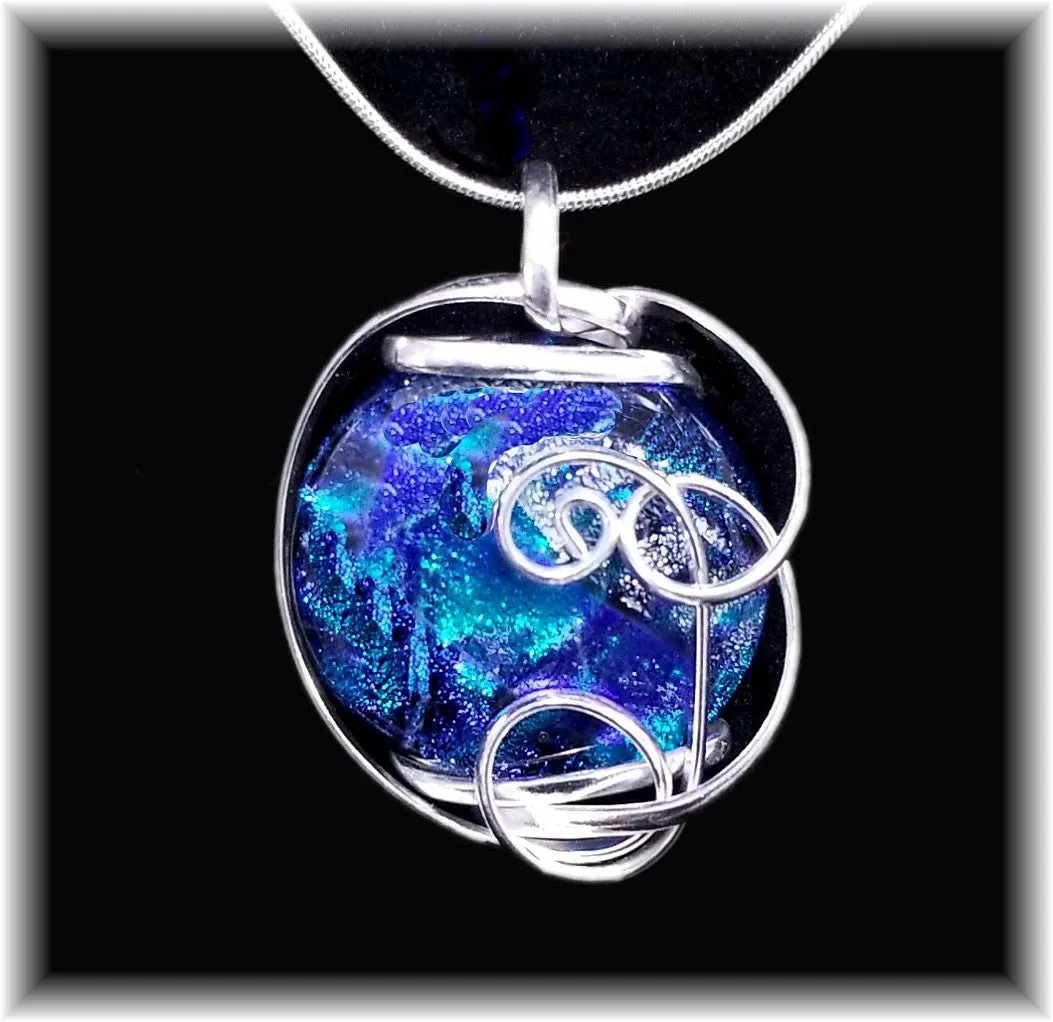 Blue Freeform Pendant