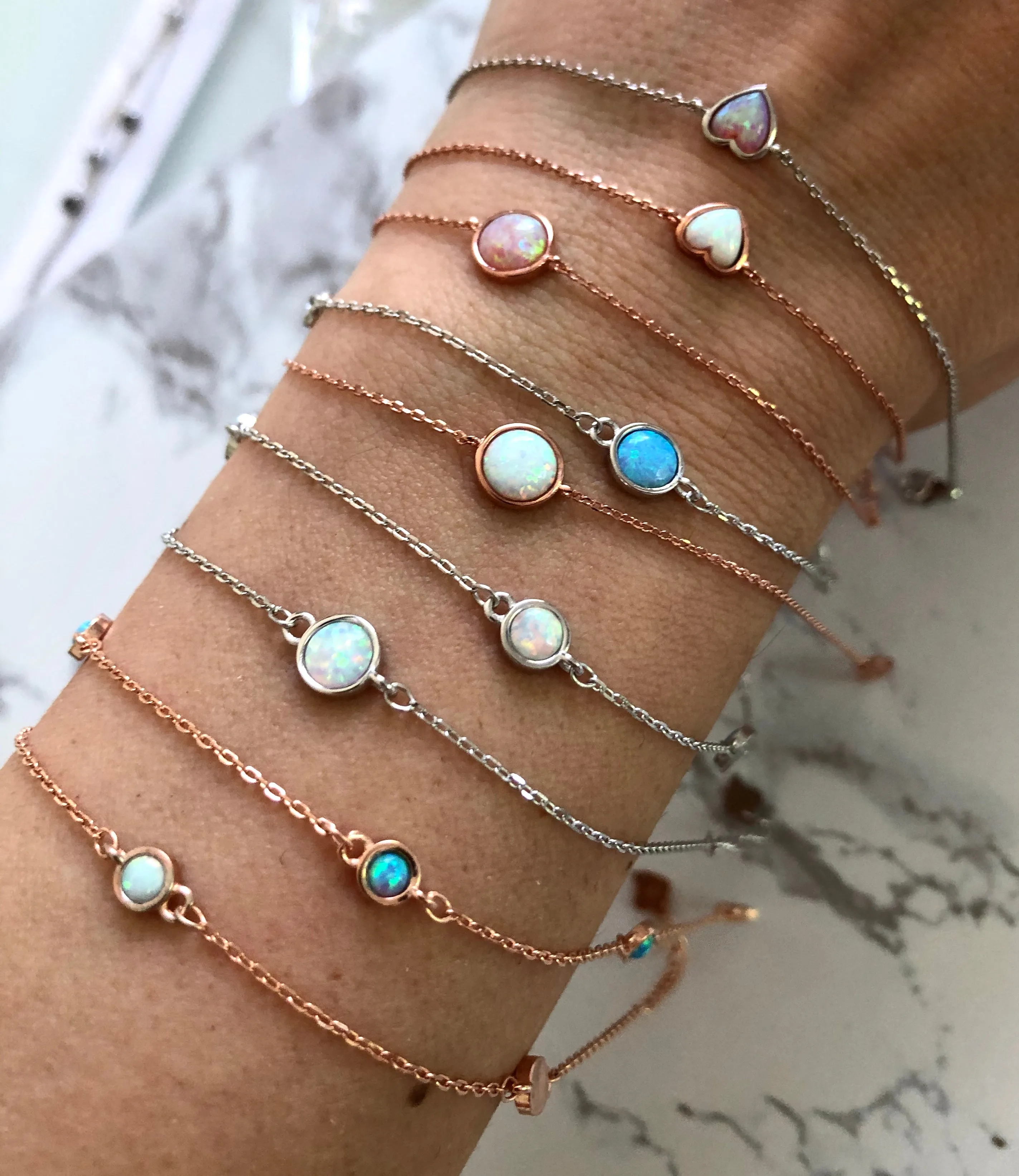 Bracelets with Opal stones