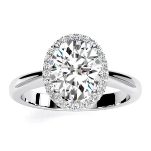 Callalily - Oval Moissanite Engagement Ring