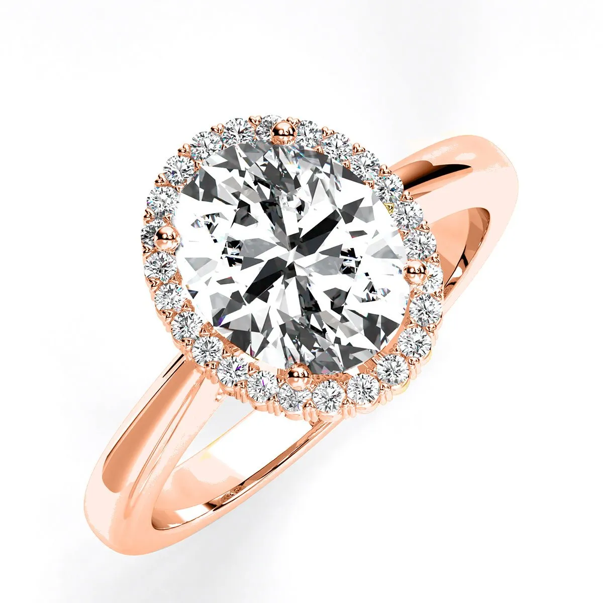 Callalily - Oval Moissanite Engagement Ring