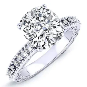 Carmel - Cushion Moissanite Engagement Ring