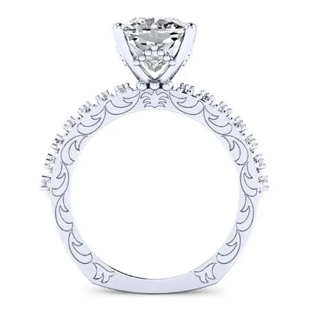 Carmel - Cushion Moissanite Engagement Ring