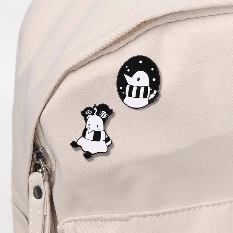 Cartoon Style Cute Snowman Alloy Enamel Plating Unisex Brooches Collar Pin