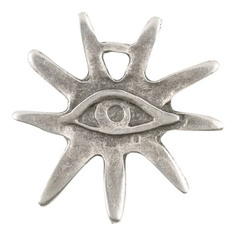 Casting-45mm Sun's Eye-Antique Silver-Quantity 1