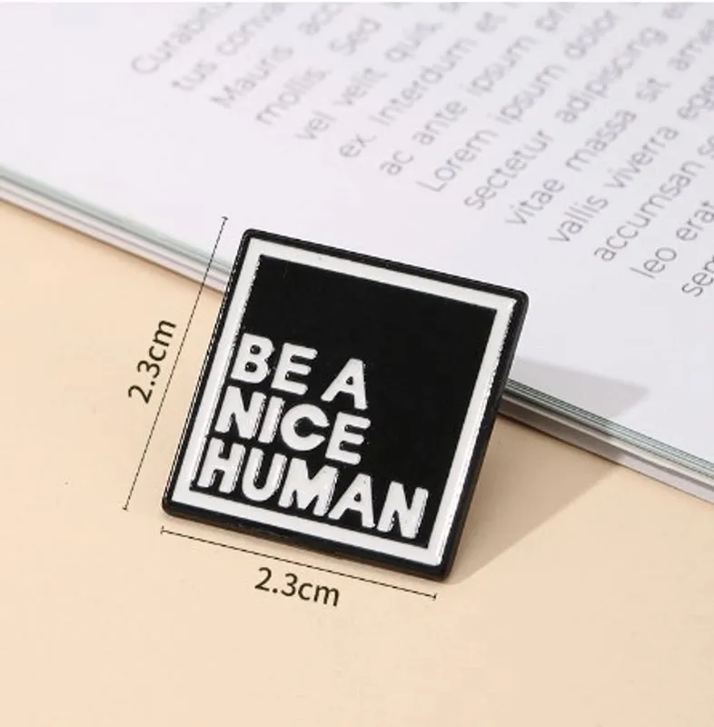 Casual Simple Style Pin Letter Alloy Enamel Unisex Brooches