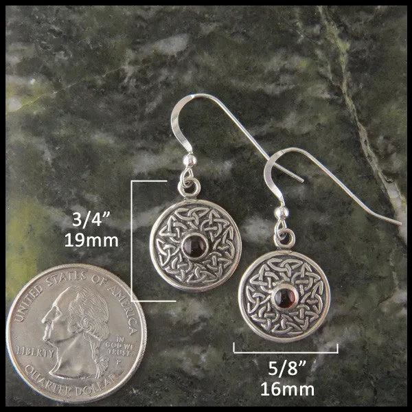 Celtic Wheel of Life Pendant and Earring Set