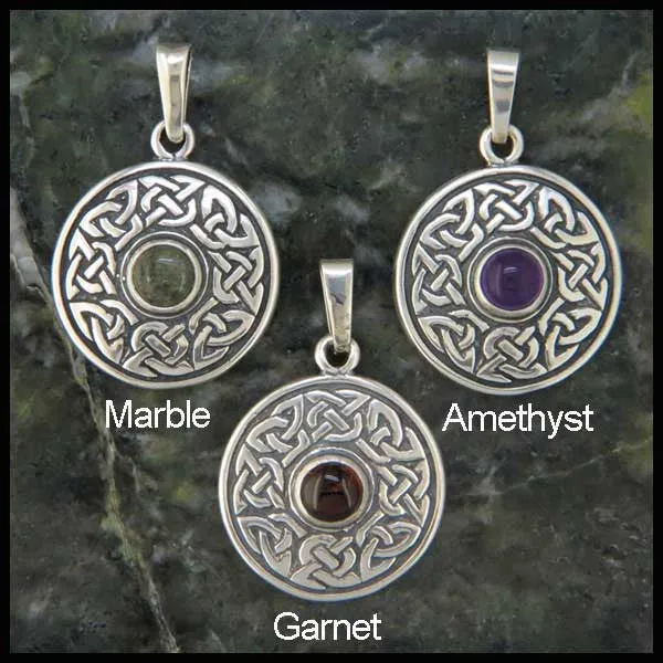 Celtic Wheel of Life Pendant and Earring Set