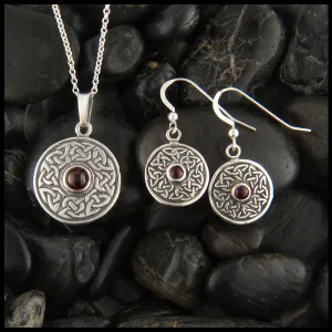 Celtic Wheel of Life Pendant and Earring Set