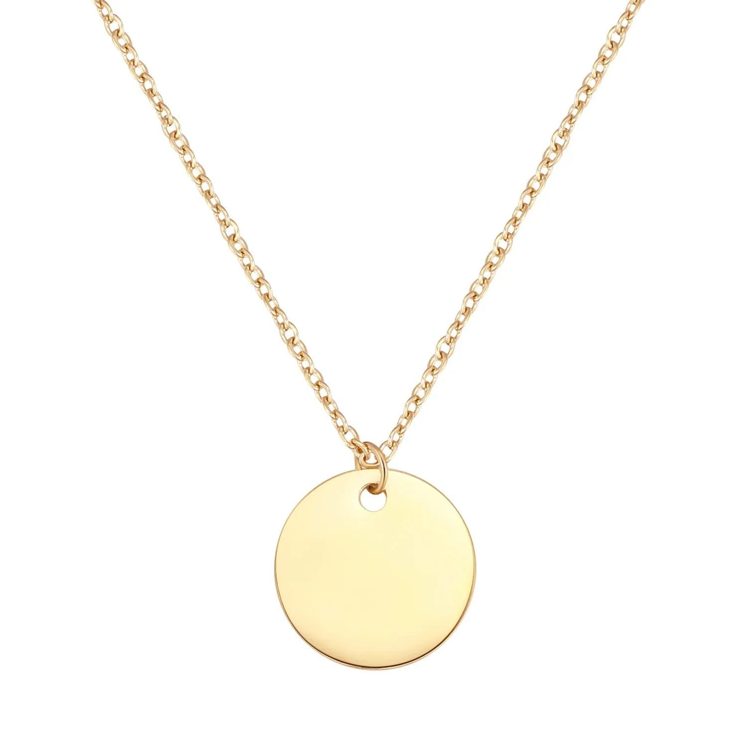 Circle Necklace Gold