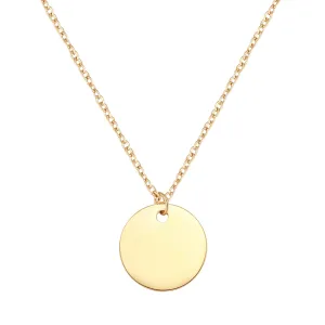 Circle Necklace Gold