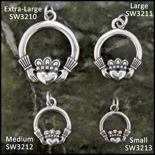 Claddagh Pendants in Silver