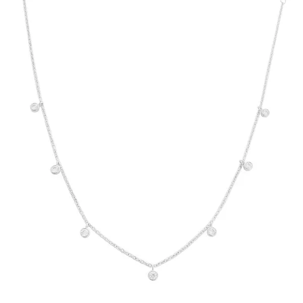 Crystal Bezel Stardust Necklace