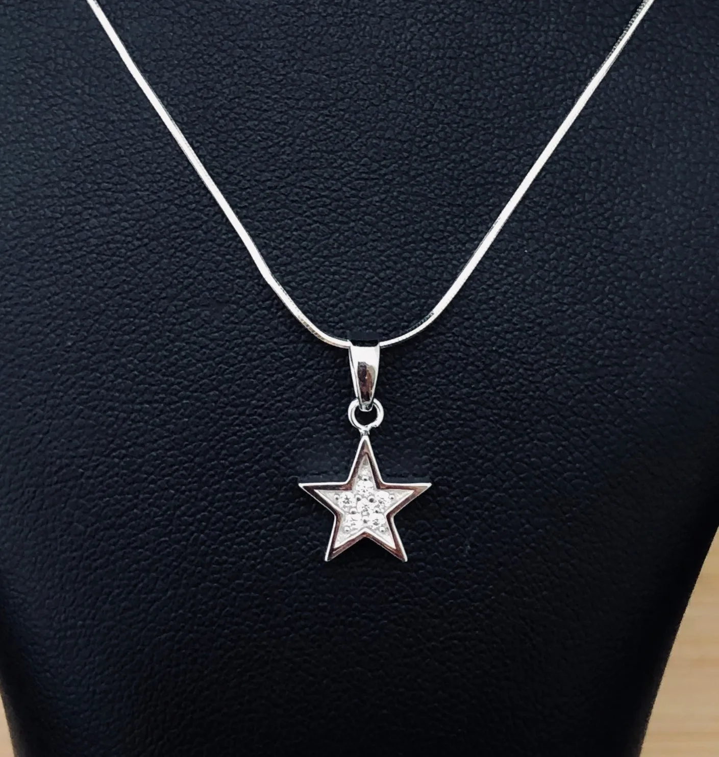 Cubic Zirconia "Star" Pendant