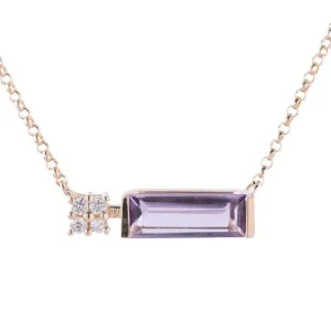 Diamond and Amethyst Necklace