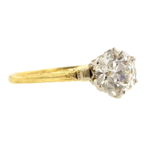 Edwardian Diamond Solitaire Engagement Ring, 1.23ct