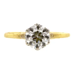 Edwardian Diamond Solitaire Engagement Ring, 1.23ct