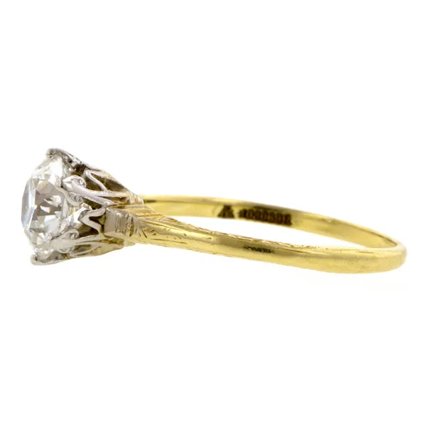 Edwardian Diamond Solitaire Engagement Ring, 1.23ct