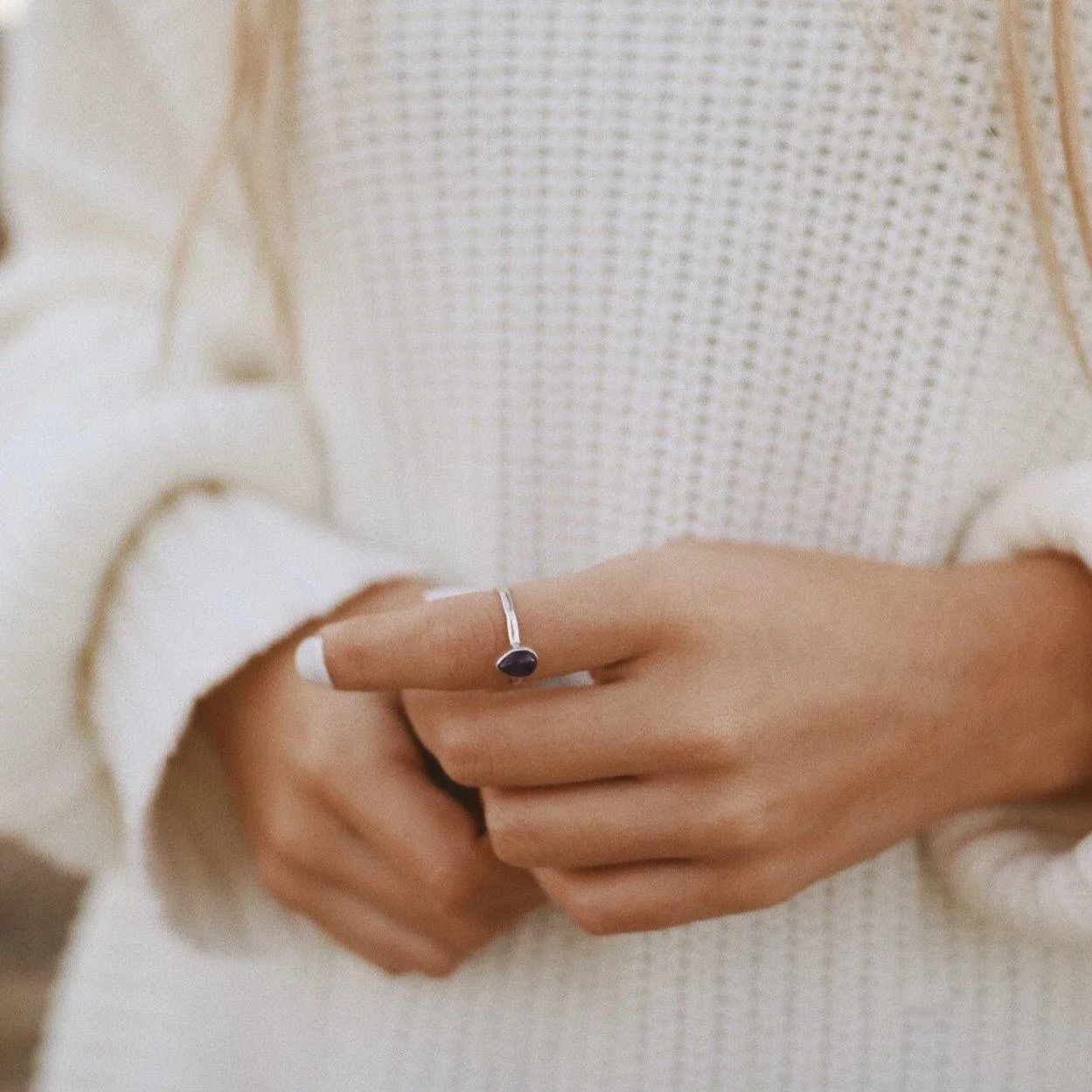 February Birthstone Ring - Amethyst