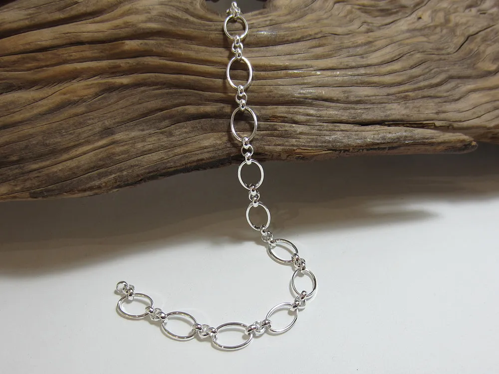 fine oval link bracelet