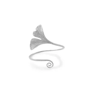 Gingko Leaf Sterling Sliver Bangle