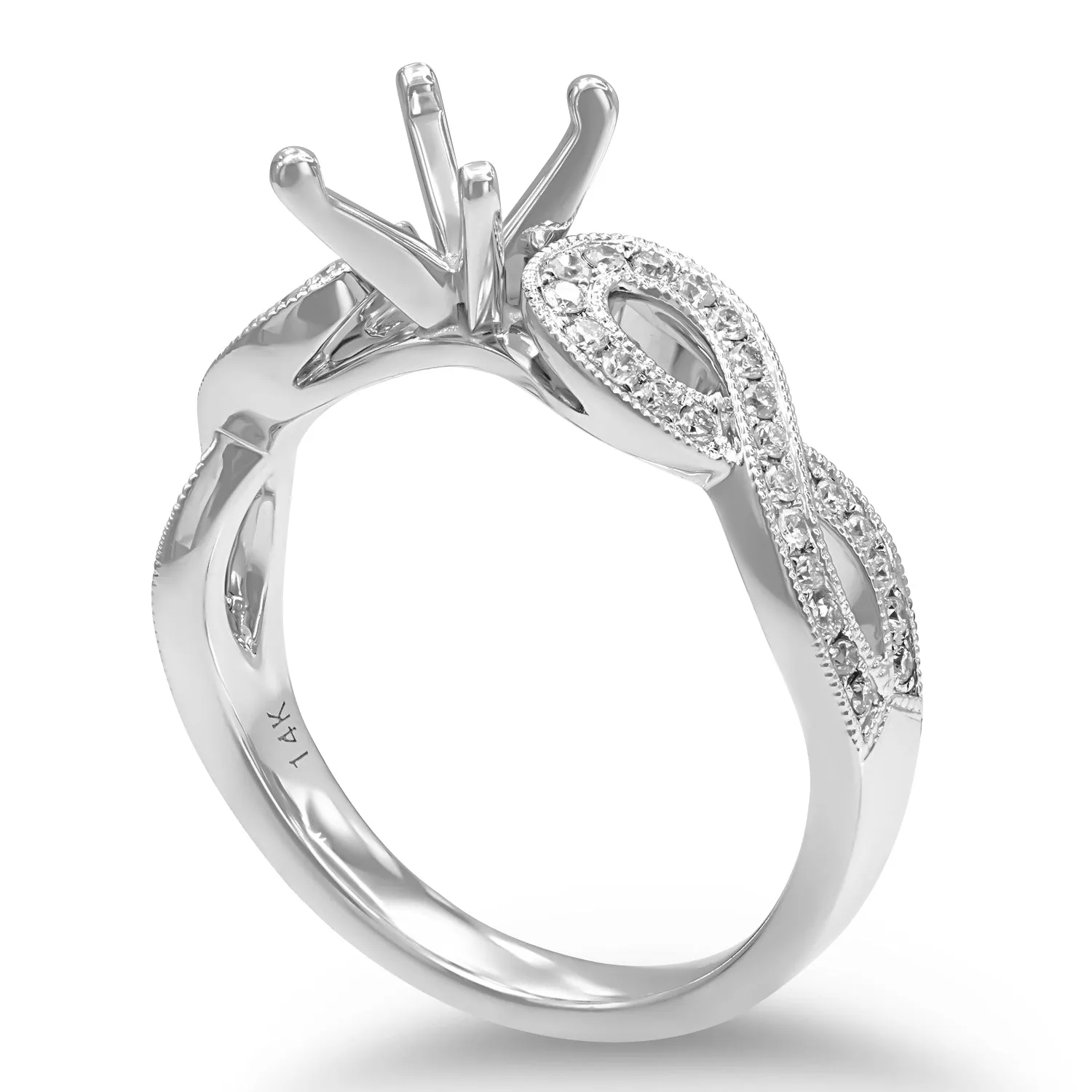 Infinity Design Diamond Semi-mount Ring