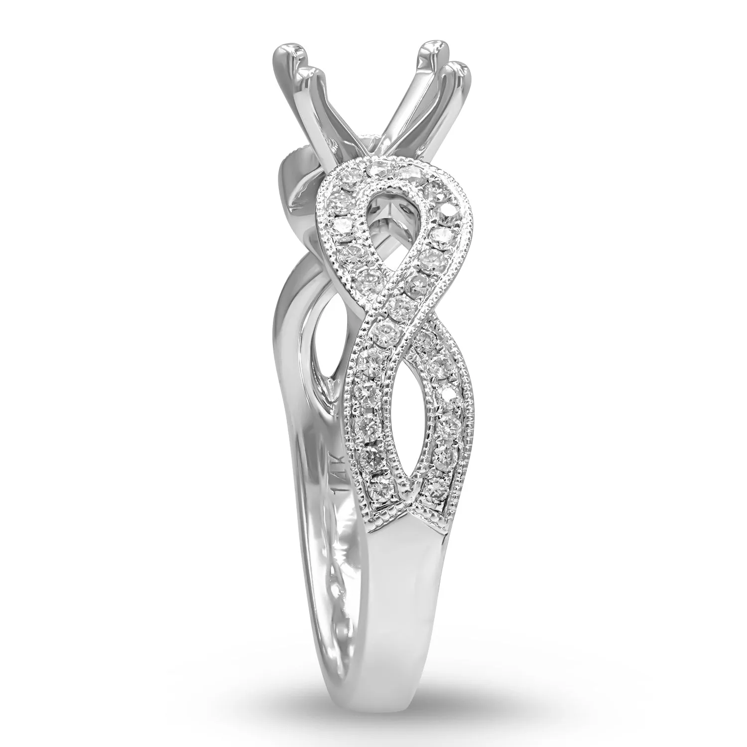 Infinity Design Diamond Semi-mount Ring