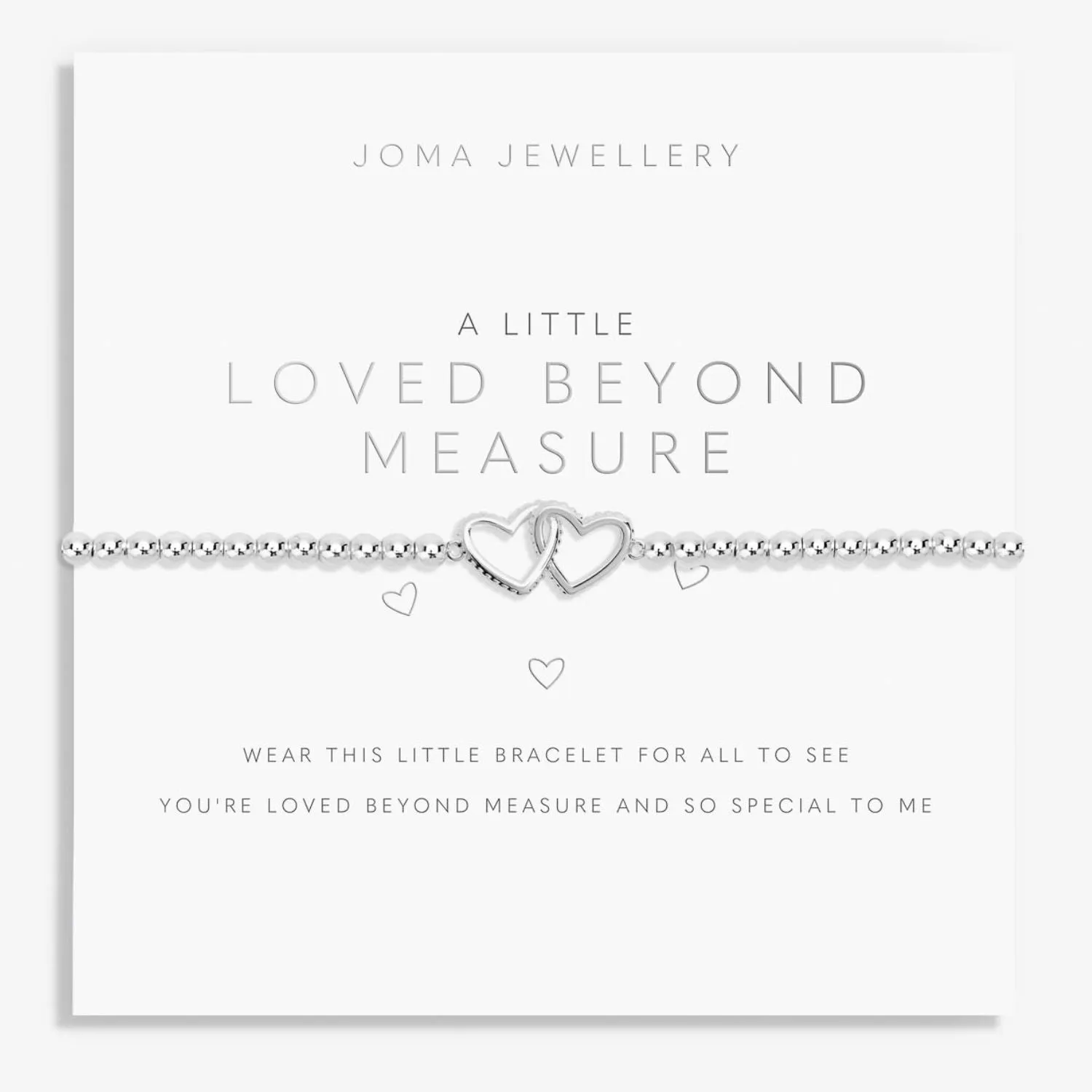 Joma Jewellery Silver A Little 'Loved Beyond Measure' Bracelet