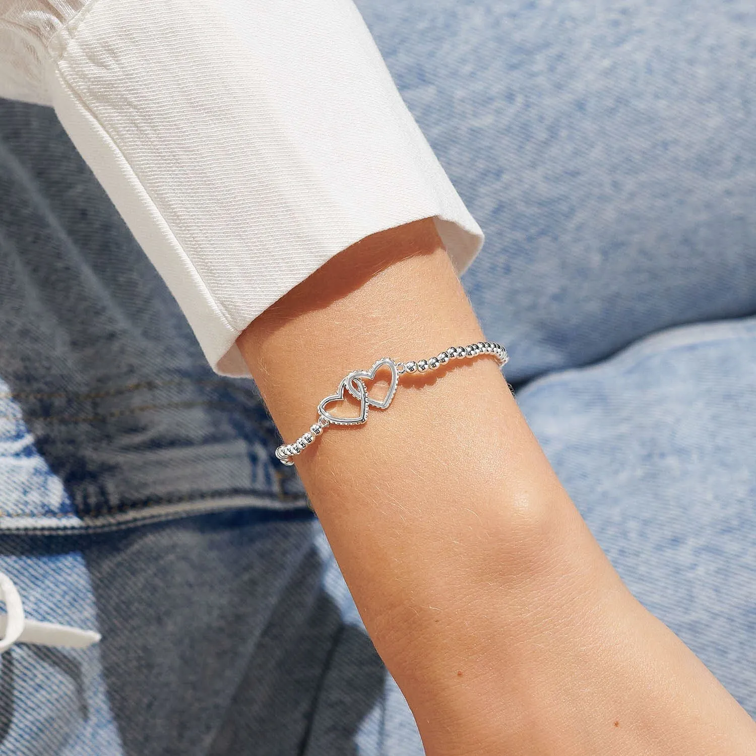 Joma Jewellery Silver A Little 'Loved Beyond Measure' Bracelet